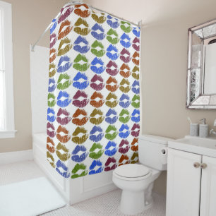 Stylish Colourful Lips #23 Shower Curtain