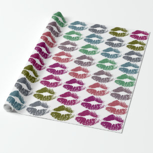 Stylish Colourful Lips #34 Wrapping Paper