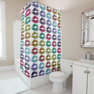 Stylish Colourful Lips #35 Shower Curtain