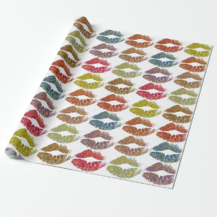 Stylish Colourful Lips #38 Wrapping Paper