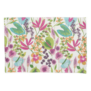 Stylish Colourful Summer Tropical Floral Pattern Pillowcase
