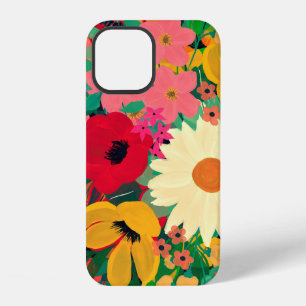 Stylish Colourful Watercolor Floral Design iPhone 12 Case