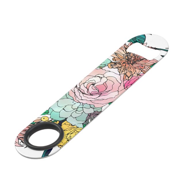 Stylish Colourful Watercolor Floral Pattern (Front Angled)