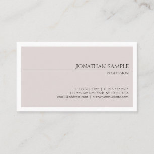 Stylish Colours Design Professional Sleek Chic Business Card