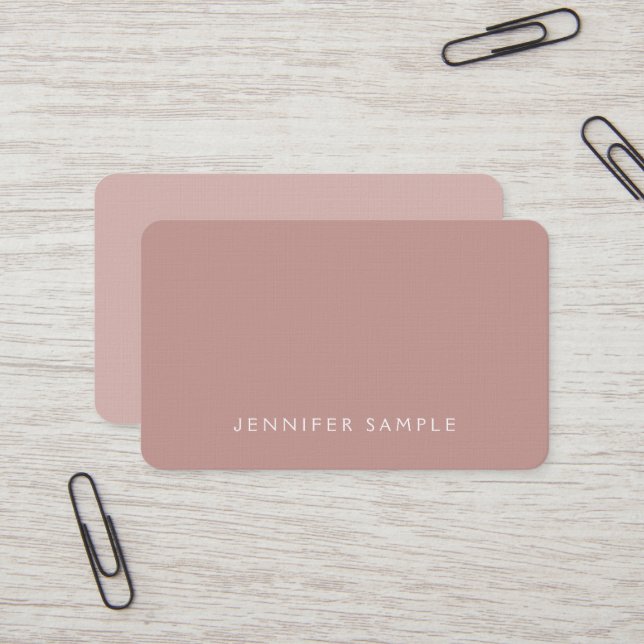 Stylish Colours Modern Design Premium Linen Luxury Business Card (Front/Back In Situ)