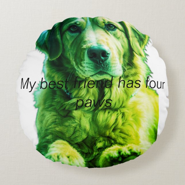Stylish Comfort with Custom Round Pillows (Front)