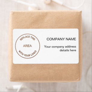 Stylish Company Logo Return Name Address
