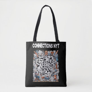 Stylish Connections NYT Design Black Tote Bag
