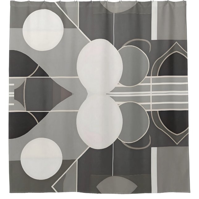 Stylish contemporary Abstract Design  Shower Curtain (Front)
