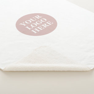 Stylish, contemporary, and  customisable sherpa blanket
