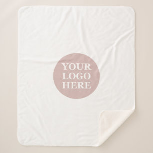 Stylish, contemporary, and  customisable sherpa blanket
