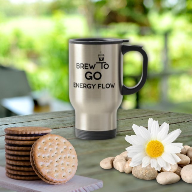 Stylish Cool Brew To Go Energy Flow Travel Mug (Creator Uploaded)