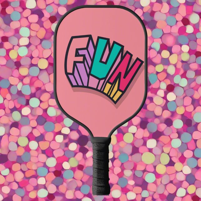 Stylish Cool Colourful  "Fun" Girly Pink Sports  Pickleball Paddle (Creator Uploaded)