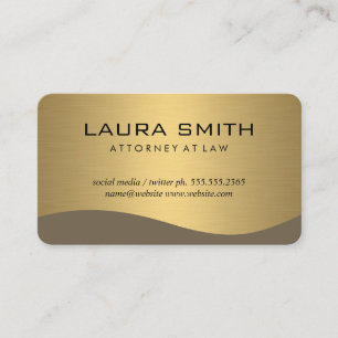 Stylish Corporate / Gold Metallic Business Card