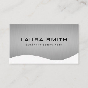 Stylish Corporate / Metallic Silver Business Card