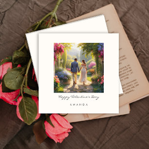 Stylish Couple Cute Chic Valentine's day card