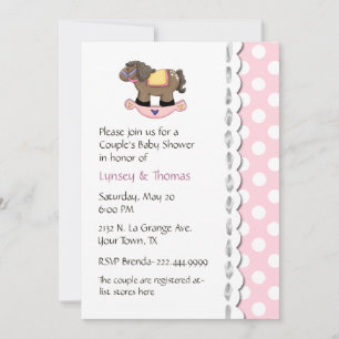Stylish Couple's Baby Shower Invitation