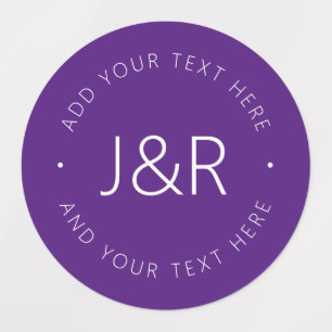 Stylish Couples Monogram Template Text Waterproof