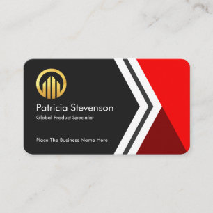 Stylish Creative Arrows Business Owner Business Card