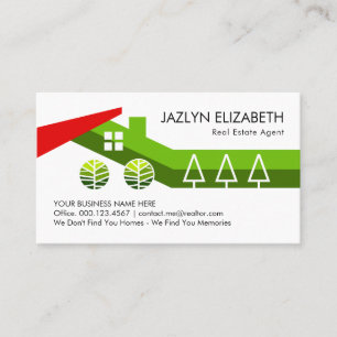 Stylish Creative Building Home Landscape Business Card