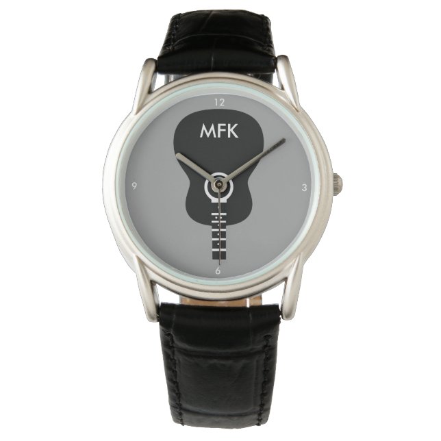 stylish custom acoustic guitar watch (Front)