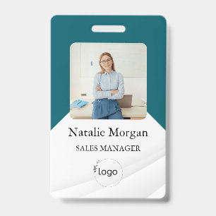 stylish Custom Company Employee Photo Badge ID Badge