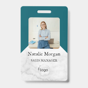 stylish Custom Company Employee Photo Badge ID Badge