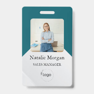 stylish Custom Company Employee Photo Badge ID Badge