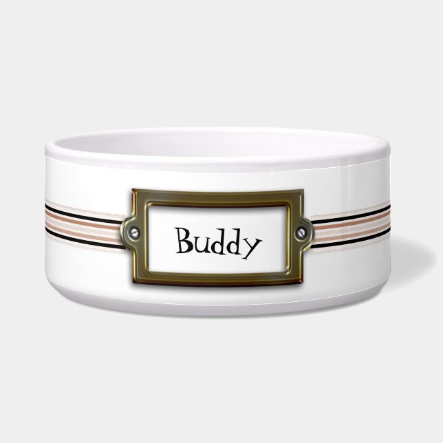 Stylish Custom Dog Bowl (Front)