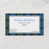 Stylish Custom MacKirdy Scottish Tartan Plaid