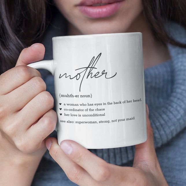 Stylish Custom Mother Definition Photo Gift Coffee Mug (Creator Uploaded)