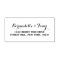 Stylish Custom Name & Address Self Inking Stamp