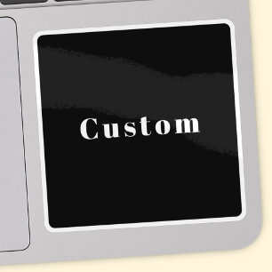 Stylish Custom Name or other Text Black & White