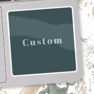 Stylish Custom Name or other Text   Blue Grey