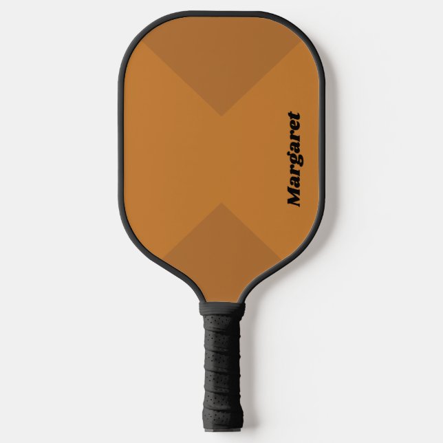 Stylish Custom Named Metallic Bronze with Copper Pickleball Paddle (Front)