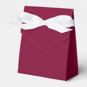 Stylish Custom Solid Colour Bordeaux Vintage Favour Box