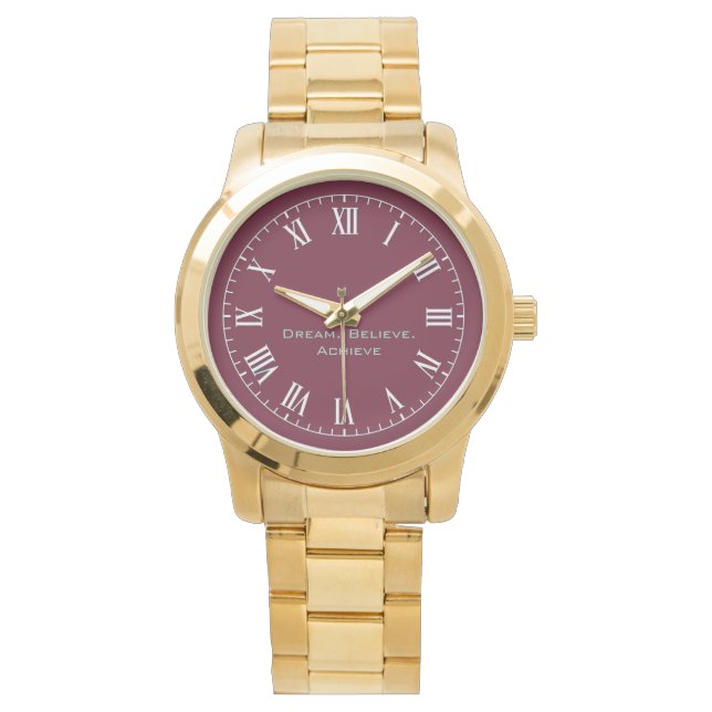 Stylish Custom Timepiece Gift Watch (Front)