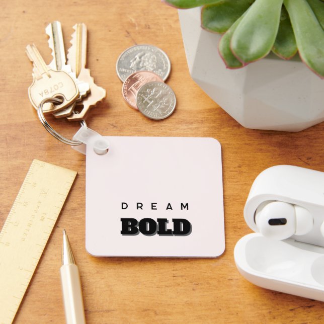 Stylish Customisable Button Pin Key Ring (Desk)