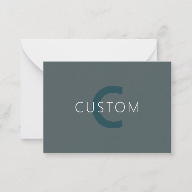 Stylish Customisable Monogram Template (Front)
