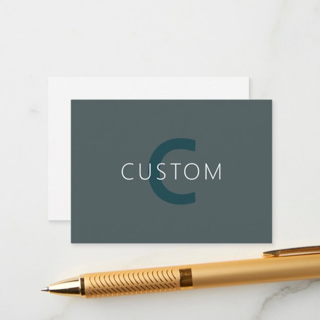 Stylish Customisable Monogram Template (Front/Back In Situ)