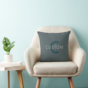 Stylish Customisable Monogram Template Cushion