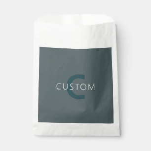Stylish Customisable Monogram Template Favour Bags