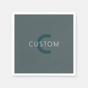 Stylish Customisable Monogram Template Napkin