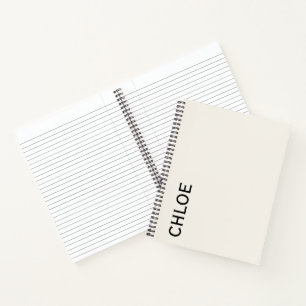 Stylish Customisable Personalised Name Gift Notebook