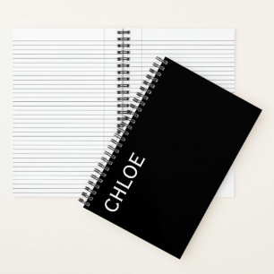 Stylish Customisable Personalised Name Gift  Notebook