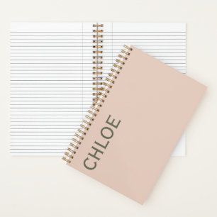 Stylish Customisable Personalised Name Gift Notebook