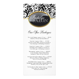 Stylish Customisable Salon Rack Card