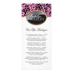 Stylish Customisable Salon Rack Card