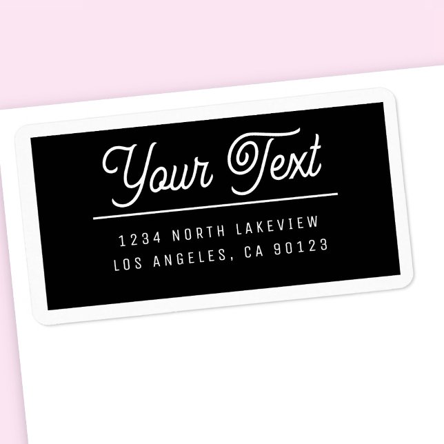 Stylish Customisable Text w/Border Label (Creator Uploaded)