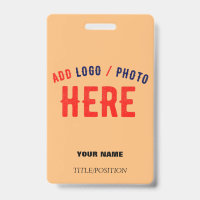 STYLISH CUSTOMIZABLE PEACH ORANGE METAL CLIP BRAND